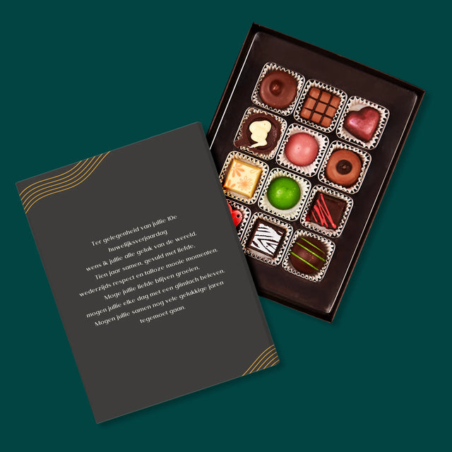 Foto En Handtekening: 10De Huwelijksverjaardag - Pralines