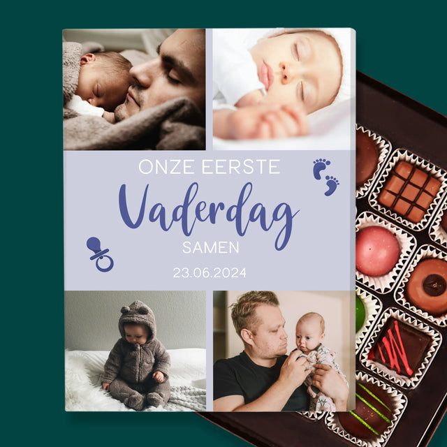 Fotocollage: Onze Eerste Vaderdag - Pralines