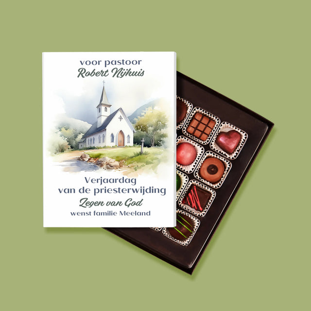 Naam En Handtekening : Verjaardag Priesterwijding - Pralines