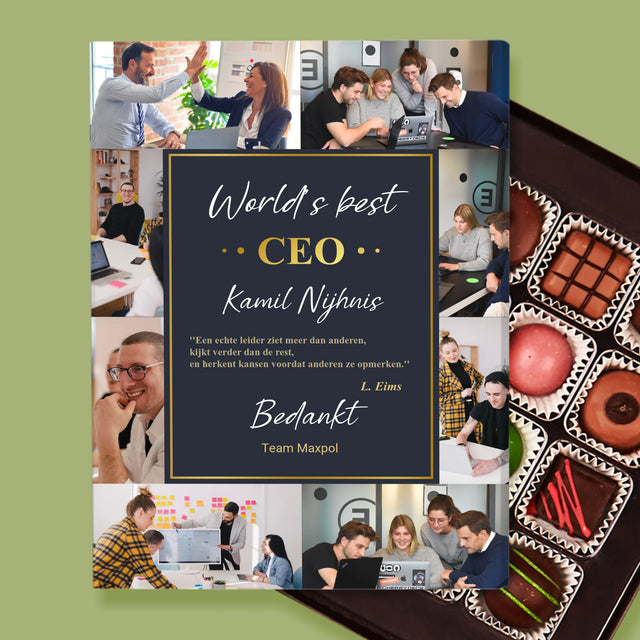 Fotocollage: World’S Best Ceo - Pralines