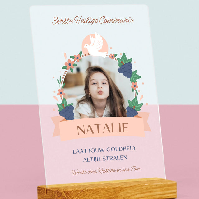 Foto En Handtekening: Commuie, Goedheid - Afdruk Op Acrylglas (Verticaal)