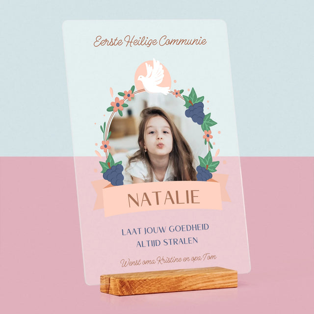 Foto En Handtekening: Commuie, Goedheid - Afdruk Op Acrylglas (Verticaal)