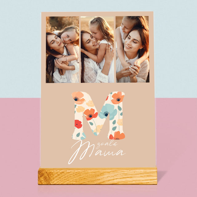 Fotocollage: M Zoals Mama - Afdruk Op Acrylglas (Verticaal)