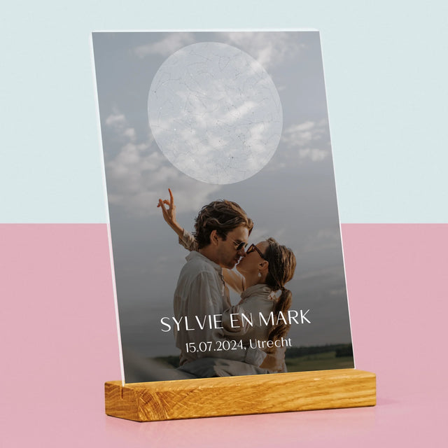 Starrenkaart: Bruiloft - Afdruk Op Acrylglas (Verticaal)