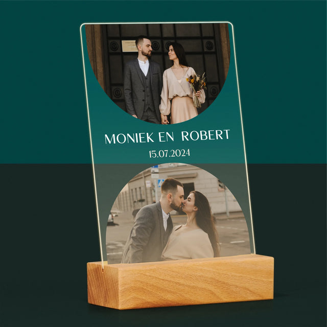 Fotocollage: Trouwdag - Afdruk Op Acrylglas (Verticaal)