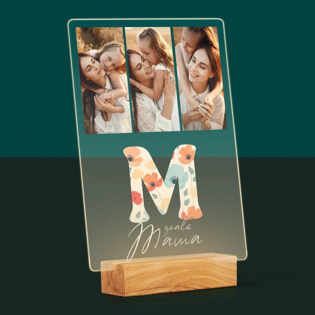 Fotocollage: M Zoals Mama - Afdruk Op Acrylglas (Verticaal)