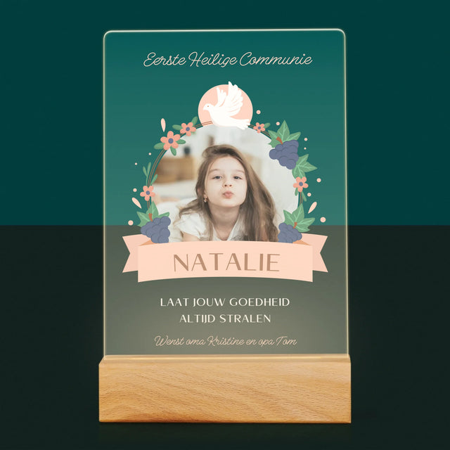 Foto En Handtekening: Commuie, Goedheid - Afdruk Op Acrylglas (Verticaal)