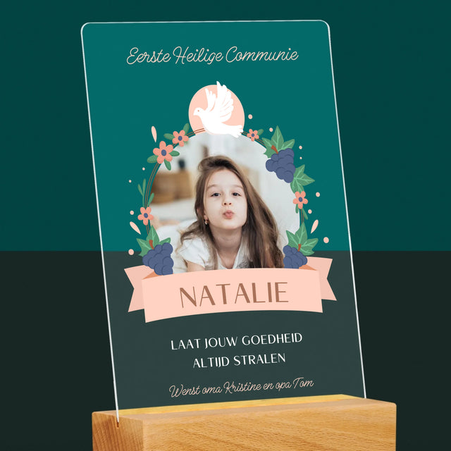 Foto En Handtekening: Commuie, Goedheid - Afdruk Op Acrylglas (Verticaal)