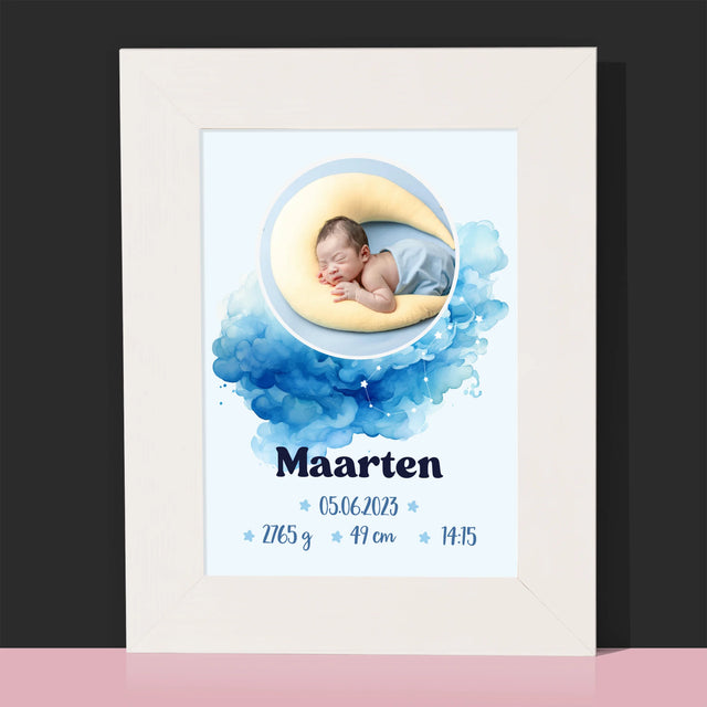 Geboorteakte Van Kind: Sterrenbeeld Jongen - Fotokader (Horziontaal)