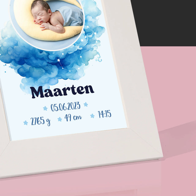 Geboorteakte Van Kind: Sterrenbeeld Jongen - Fotokader (Horziontaal)