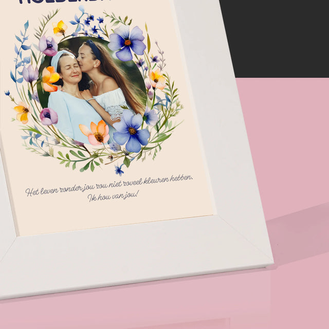 Foto En Handtekening: Fijne Moederdag - Fotokader (Horziontaal)