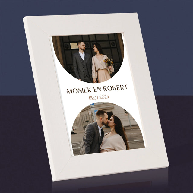 Fotocollage: Trouwdag - Fotokader (Horziontaal)