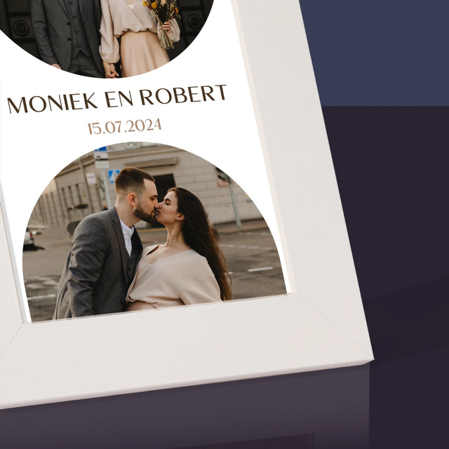 Fotocollage: Trouwdag - Fotokader (Horziontaal)