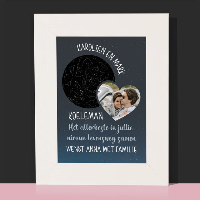 Starrenkaart: Nieuwe Levensweg, Trouw - Fotokader (Horziontaal)