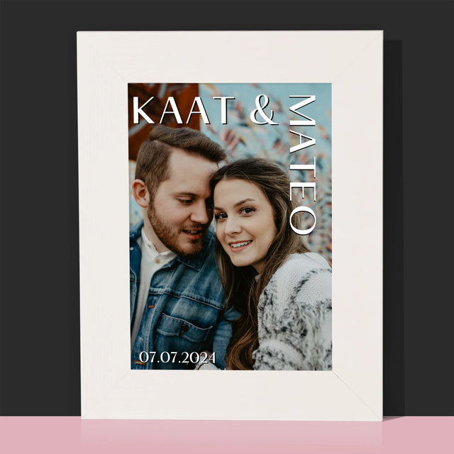 Foto En Handtekening: Namen, Trouw - Fotokader (Horziontaal)