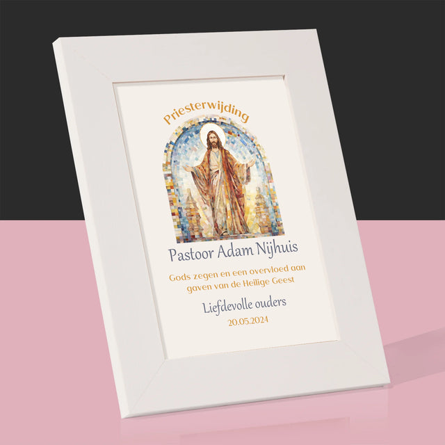 Naam En Handtekening : Priesterwijding - Fotokader (Horziontaal)