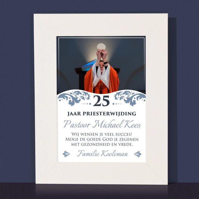 Foto En Handtekening: Priesterjubileum - Fotokader (Horziontaal)