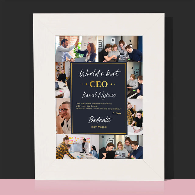 Fotocollage: World’S Best Ceo - Fotokader (Horziontaal)