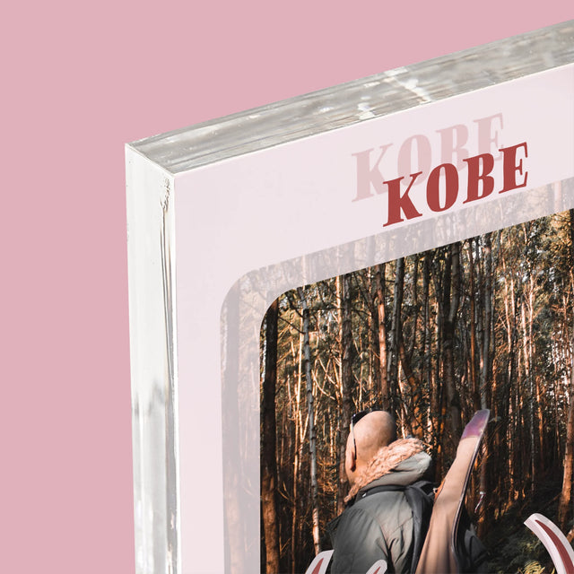 Foto En Handtekening: Hert - Acryl Blok