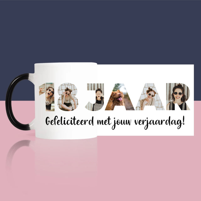 Woord Van Foto'S: 18 Jaar - Mok