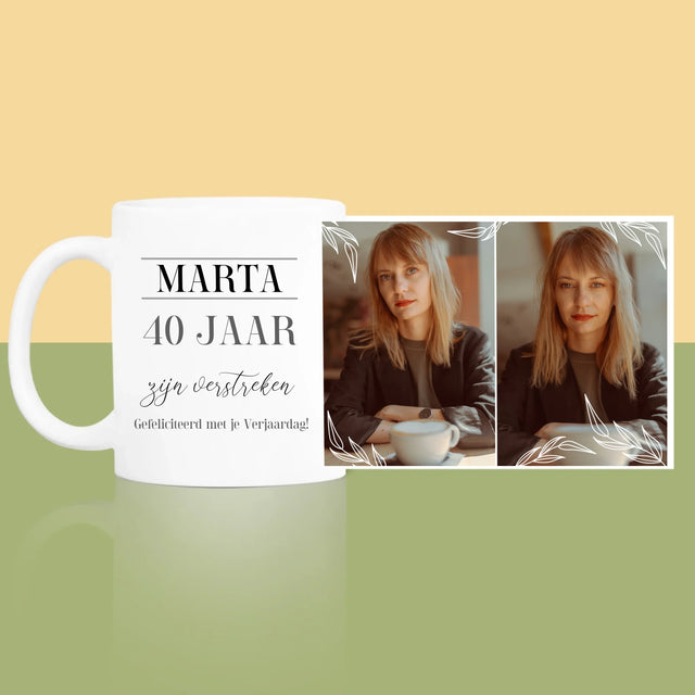 Fotocollage: 40 Jaar Zijn Verstreken - Mok