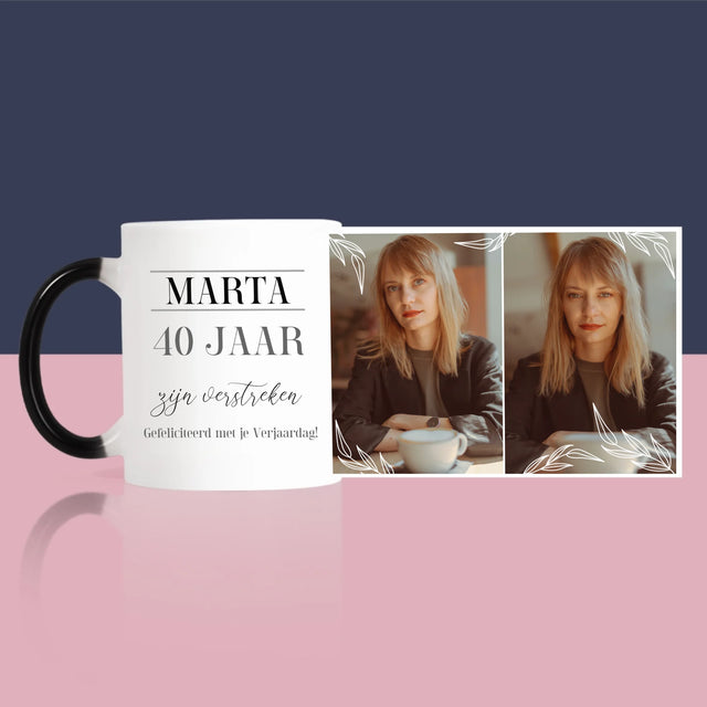 Fotocollage: 40 Jaar Zijn Verstreken - Mok