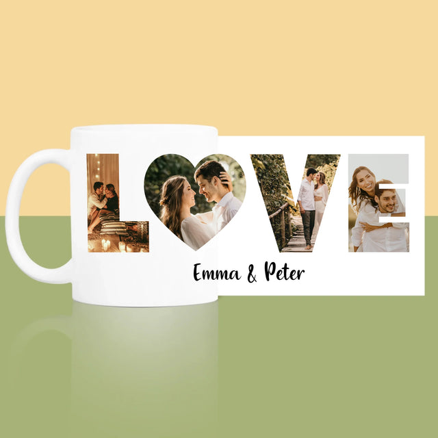 Woord Van Foto'S: Love Met Jouw Foto'S - Mok