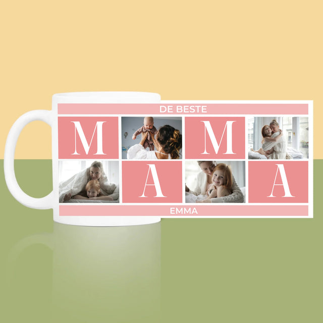 Fotocollage: Collage De Beste Mama - Mok