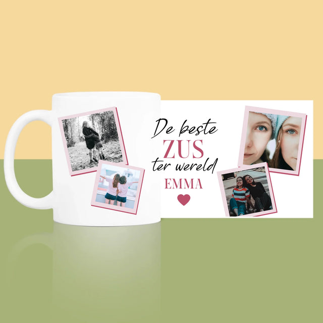 Fotocollage: De Beste Zus - Mok
