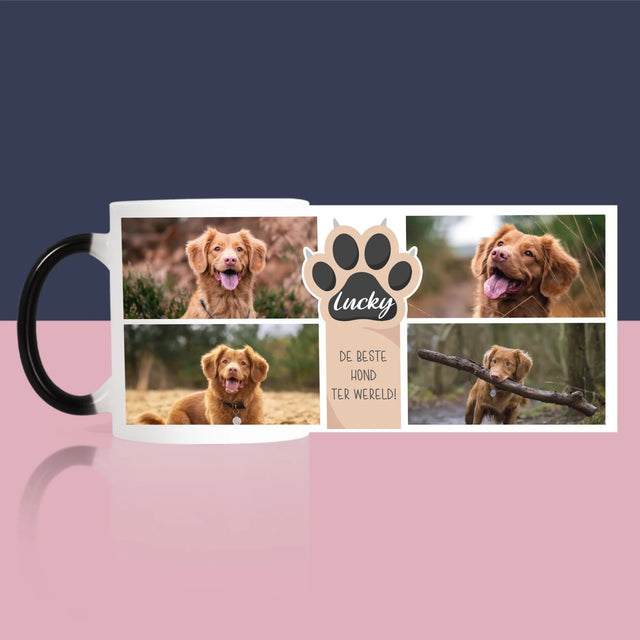 Fotocollage: Beste Hond - Mok