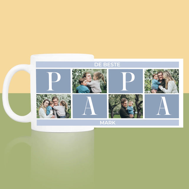 Fotocollage: Collage, De Beste Papa - Mok