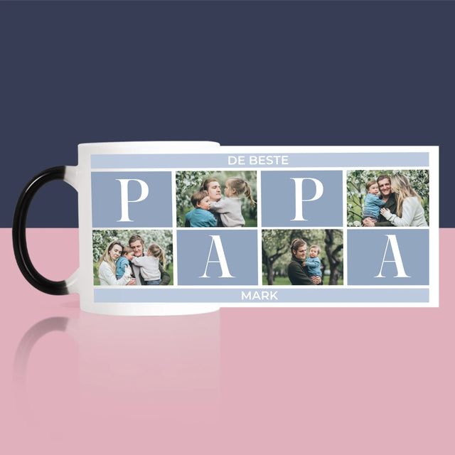Fotocollage: Collage, De Beste Papa - Mok