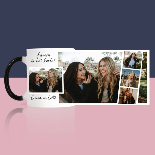 Fotocollage: Beste Vriendinnen, Samen Is Het Beste - Mok