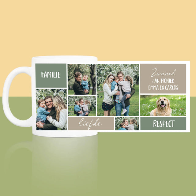 Fotocollage: Collage Familie - Mok