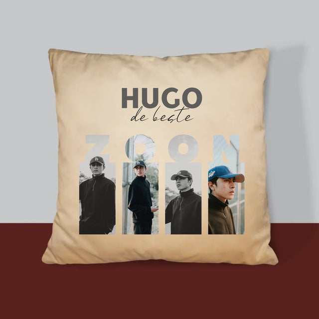 Fotocollage: De Beste Zoon - Kussen (Foto)