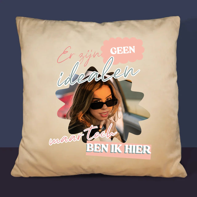 Foto En Handtekening: Er Zijn Geen Idealen - Kussen (Foto)