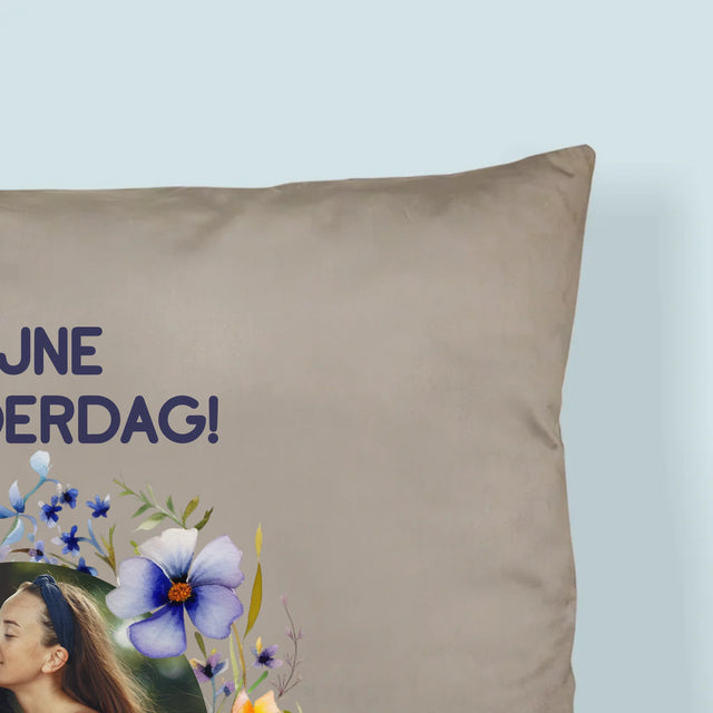 Foto En Handtekening: Fijne Moederdag - Kussen (Foto)