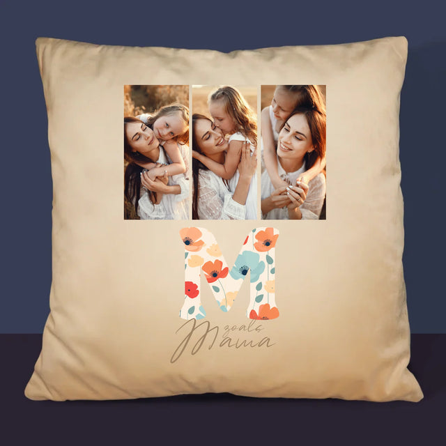 Fotocollage: M Zoals Mama - Kussen (Foto)