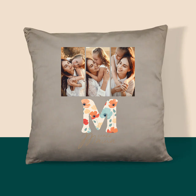 Fotocollage: M Zoals Mama - Kussen (Foto)