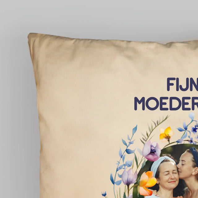 Foto En Handtekening: Fijne Moederdag - Kussen (Foto)