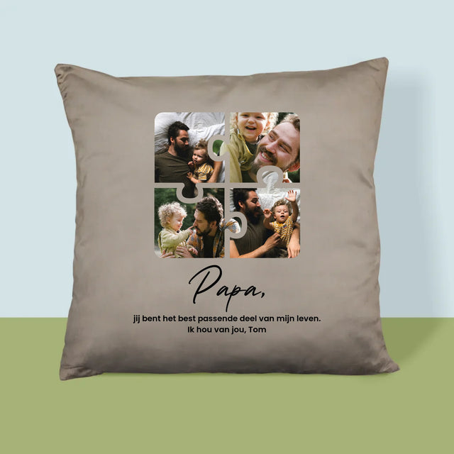 Fotocollage: Fotopuzzel, Papa - Kussen (Foto)