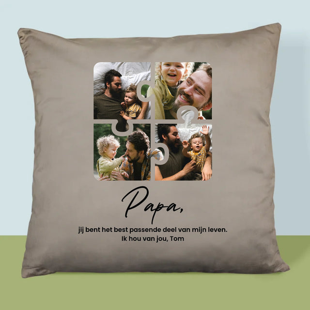 Fotocollage: Fotopuzzel, Papa - Kussen (Foto)