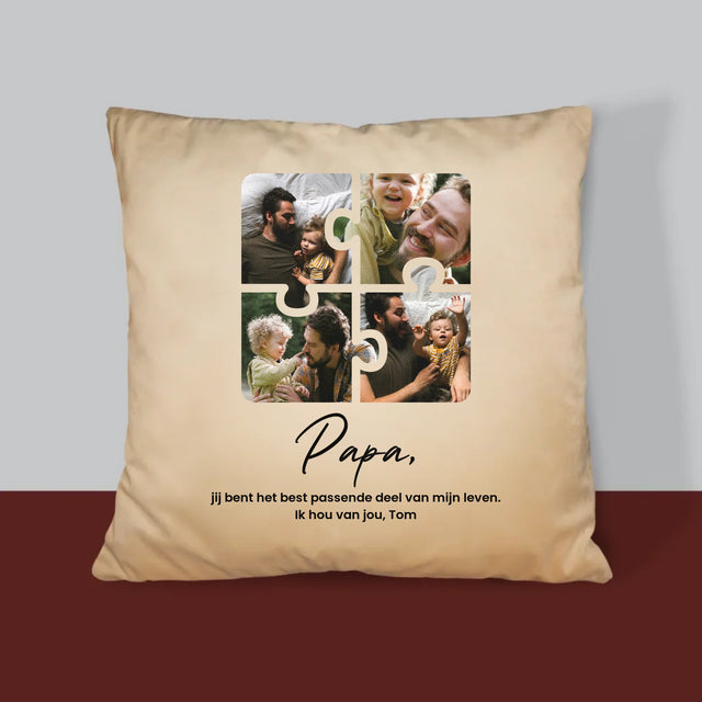 Fotocollage: Fotopuzzel, Papa - Kussen (Foto)