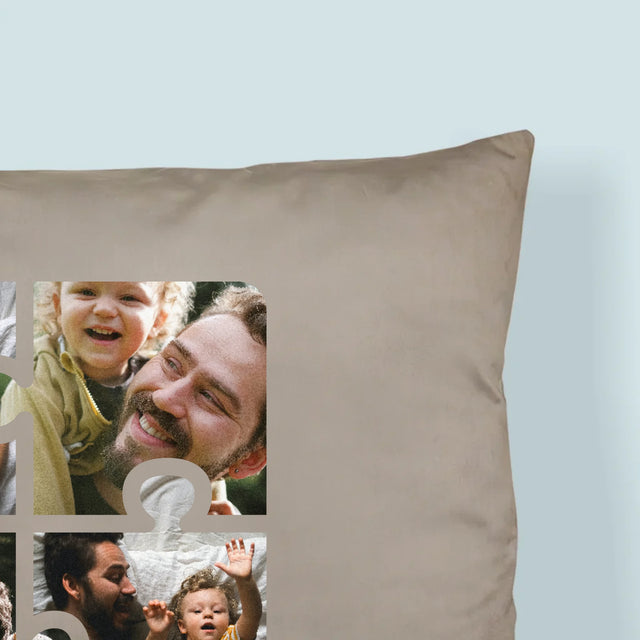 Fotocollage: Fotopuzzel, Papa - Kussen (Foto)