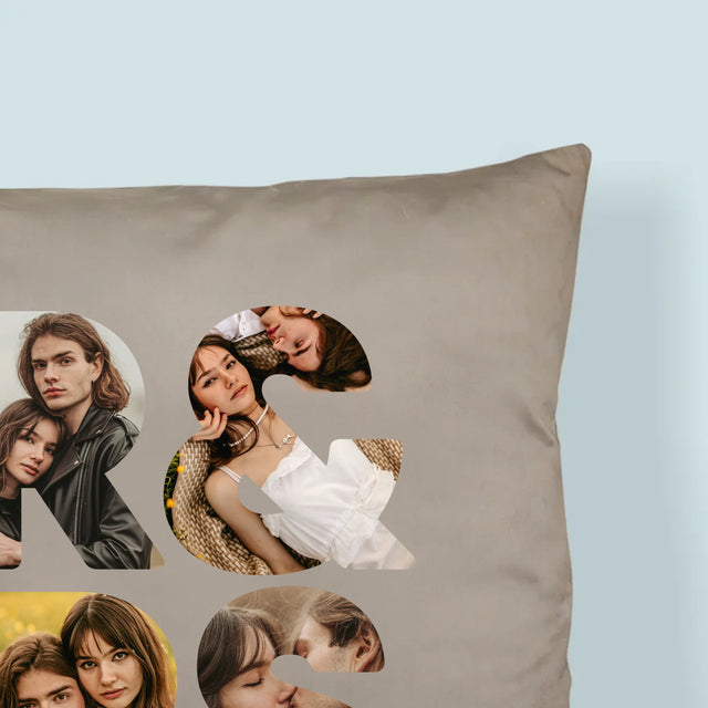 Woord Van Foto'S: Mr&Mrs - Kussen (Foto)