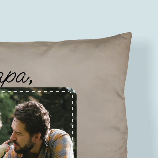 Foto En Handtekening: Allerbeste Papa - Kussen (Foto)