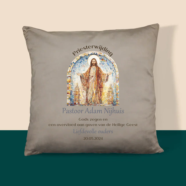 Naam En Handtekening : Priesterwijding - Kussen (Foto)