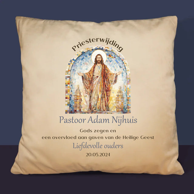 Naam En Handtekening : Priesterwijding - Kussen (Foto)
