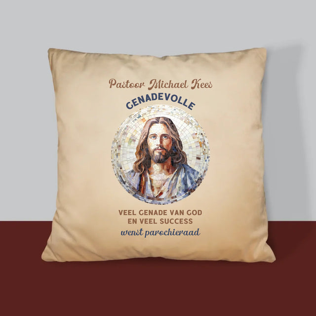 Naam En Handtekening : Genadevolle Priester - Kussen (Foto)