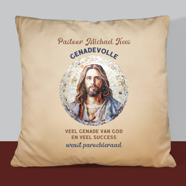 Naam En Handtekening : Genadevolle Priester - Kussen (Foto)